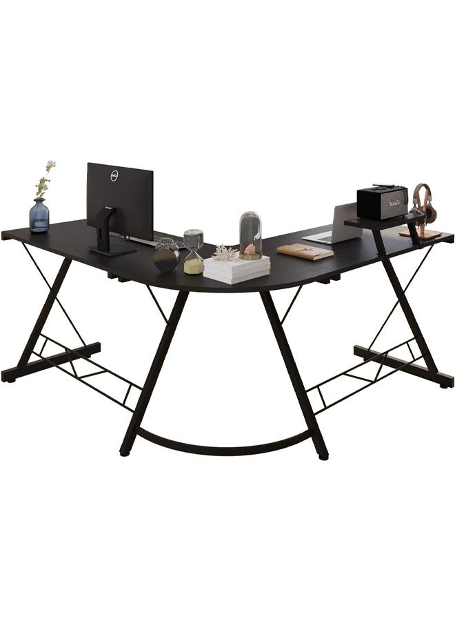 طاولة العاب ومكتب قيمنق وألعاب وطاولة مكتبيه منزليه , مكتب وطاولة كمبيوتر على شكل حرف L ذات جودة عاليه وسهلة التركيب