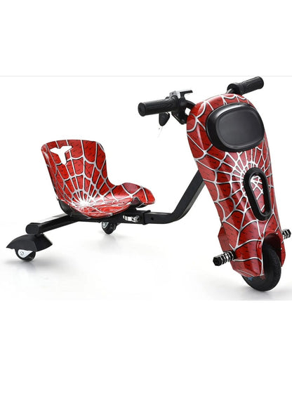 سكوتر دريفت كهربائي 36 فولت 360 درجة مع بلوتوث للأطفال والمراهقين، سكوتر دريفت كهربائي صغير مع سرعة قابلة للتعديل، لعبة عالية الطاقة على الطرق الوعرة، سكوتر دريفت كهربائي مع بلوتوث قابل للتعديل