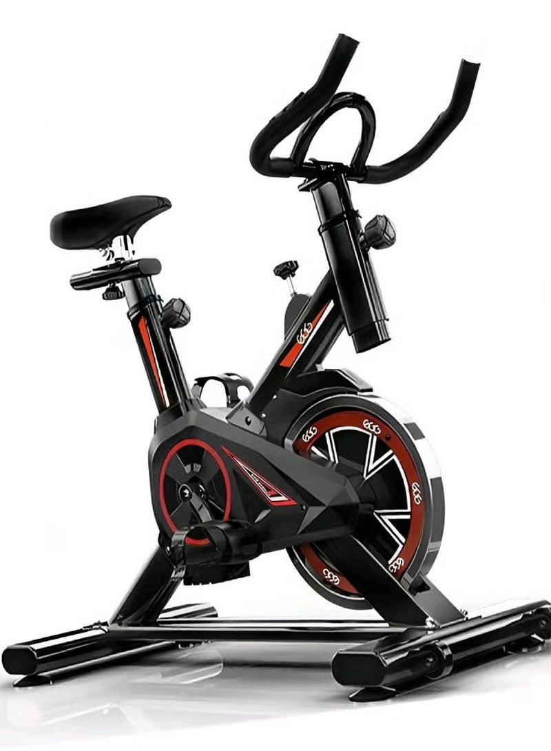 دراجة تمارين منزلية فاخرة مع غطاء حماية كامل للعجلة الدوارة، شاشة LCD احترافية ومقاومة مغناطيسية عالية، قدرة تحمل 300 رطل، تصميم عجلات فائق الهدوء يمكن حتى للنساء تحريكها بسهولة، تخزين مريح موفر للمساحة