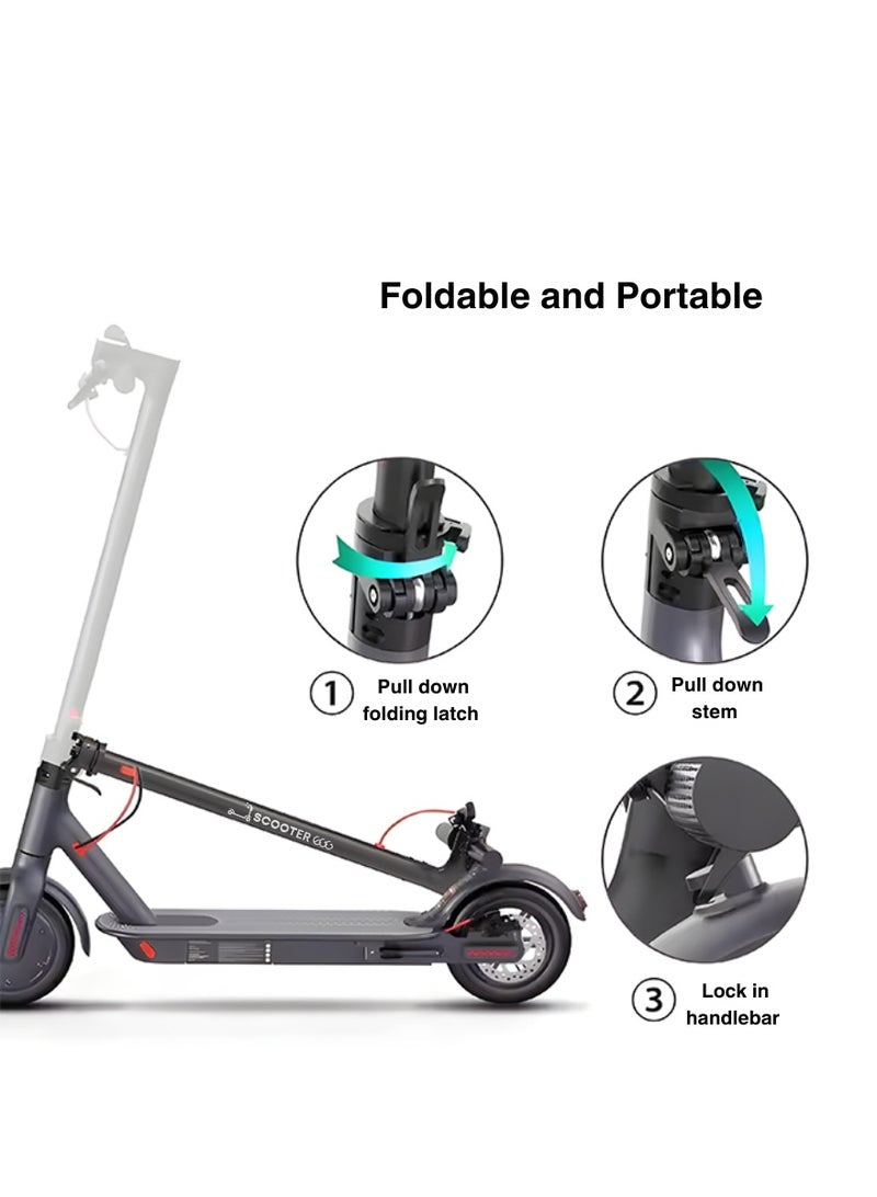 سكوتر كهربائي بهيكل من سبائك الألومنيوم، خفيف وسهل الحمل، سكوتر سريع الطي بعجلتين