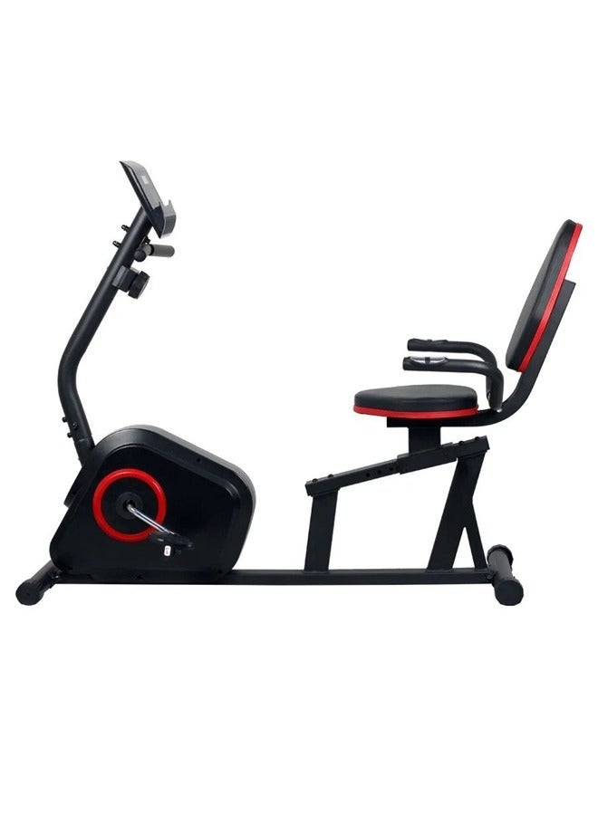 دراجة طبية للتمارين رياضية مزودة بشاشة LCD مع مقاومة مغناطيسية من 8 مستويات قابلة للتعديل لتمارين الكارديو والتدريب و اللياقة البدنية