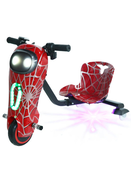 سكوتر دريفت كهربائي 36 فولت 360 درجة مع بلوتوث للأطفال والمراهقين، سكوتر دريفت كهربائي صغير مع سرعة قابلة للتعديل، لعبة عالية الطاقة على الطرق الوعرة، سكوتر دريفت كهربائي مع بلوتوث قابل للتعديل