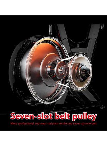 دراجة تمارين منزلية فاخرة مع غطاء حماية كامل للعجلة الدوارة، شاشة LCD احترافية ومقاومة مغناطيسية عالية، قدرة تحمل 300 رطل، تصميم عجلات فائق الهدوء يمكن حتى للنساء تحريكها بسهولة، تخزين مريح موفر للمساحة