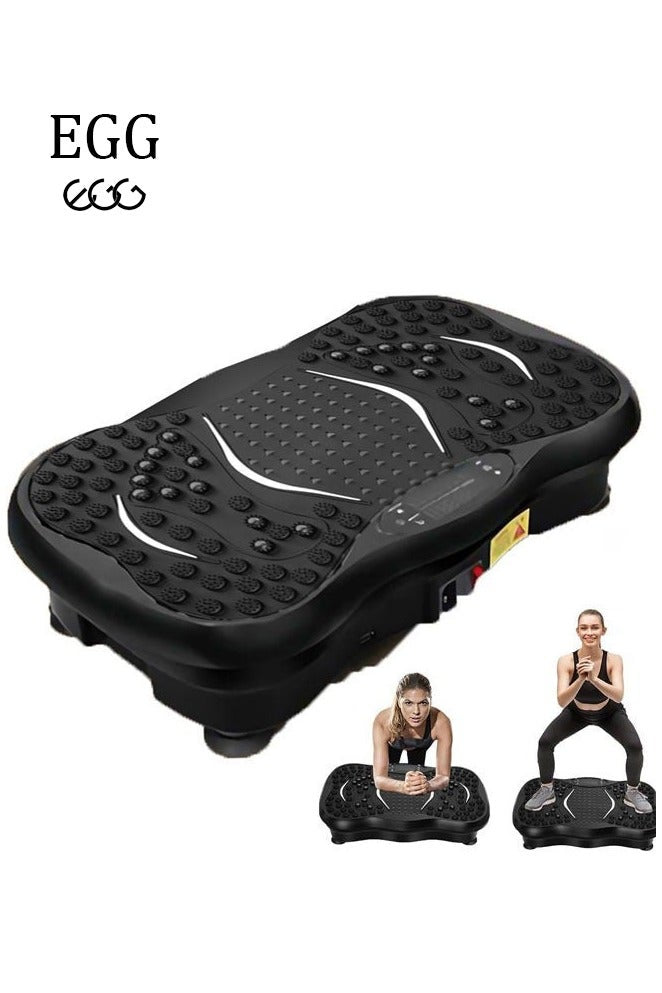 منصة اهتزاز للياقة والرشاقة لتمارين الجسم بالكامل، دعم التصريف اللمفاوي، لفقدان الوزن وشدّ العضلات مع شدة قابلة للتعديل