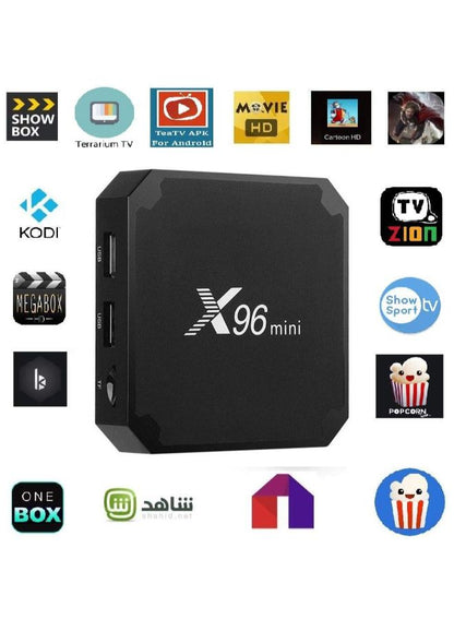تي في بوكس بالأندرويد بدقة فائقة الوضوح 4K مع جهاز تحكم عن بعد B07N6PFMP1 أسود