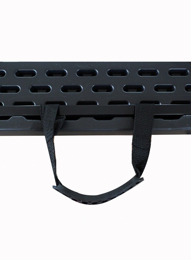 طاولة سوداء قابلة للطي 180x70*74 سم طاولة متنقلة للتخييم، خفيفة الوزن ومتينة للرحلات الخارجية