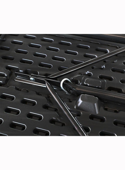 طاولة سوداء قابلة للطي 180x70*74 سم طاولة متنقلة للتخييم، خفيفة الوزن ومتينة للرحلات الخارجية