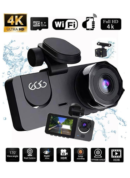 كاميرا أمامية وخلفية بدقة  وزاوية تصوير واسعة مع خاصية الرؤية الليلية