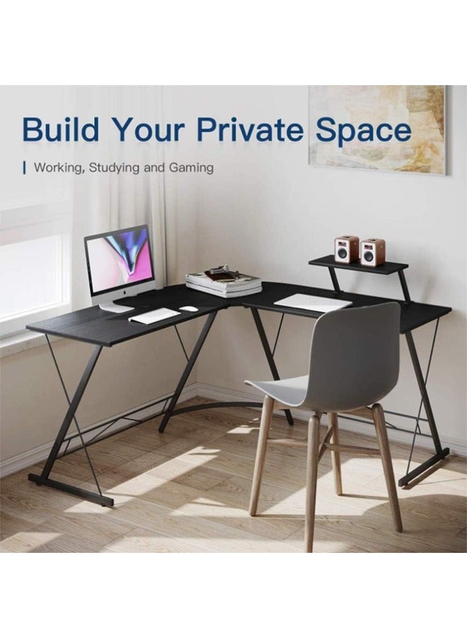 طاولة العاب ومكتب قيمنق وألعاب وطاولة مكتبيه منزليه , مكتب وطاولة كمبيوتر على شكل حرف L ذات جودة عاليه وسهلة التركيب