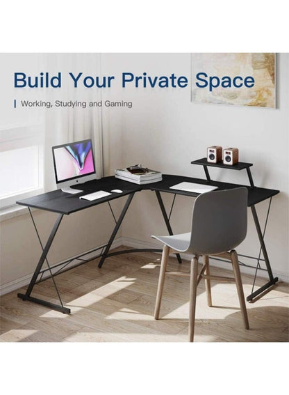 طاولة العاب ومكتب قيمنق وألعاب وطاولة مكتبيه منزليه , مكتب وطاولة كمبيوتر على شكل حرف L ذات جودة عاليه وسهلة التركيب