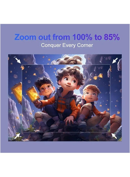 Portable HD Projector - Support 4K - Smart Projector with 5G Dual-band Wifi and Bluetooth 5.0 - Mobile Home Theater - Compatible With Android/iOS/Windows/TV Stick/HDMI/USB