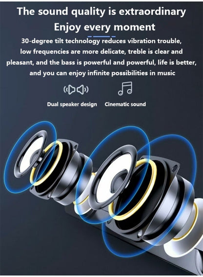 مكبر صوت سلكي مزود بمنفذ USB ومناسب لأجهزة الحاسوب أسود